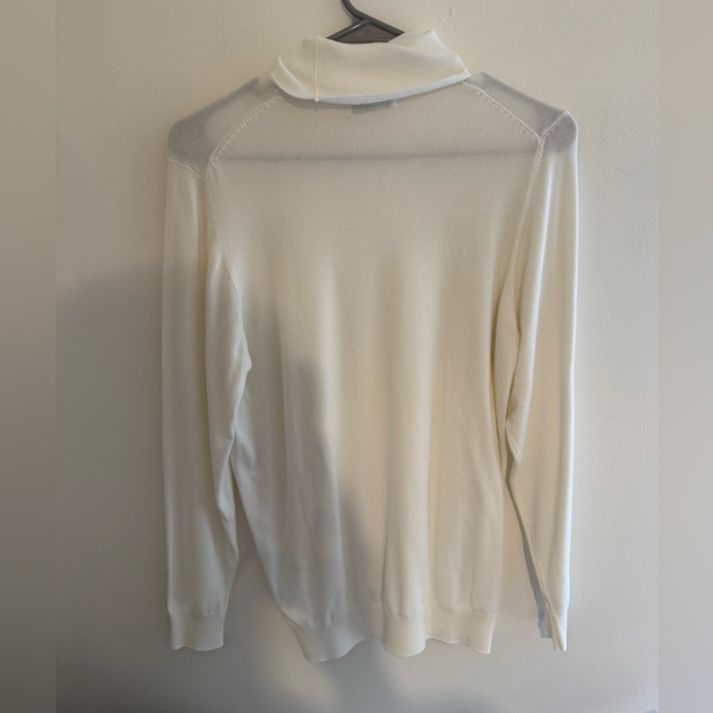 Zara Men’s White Turtleneck Sweater